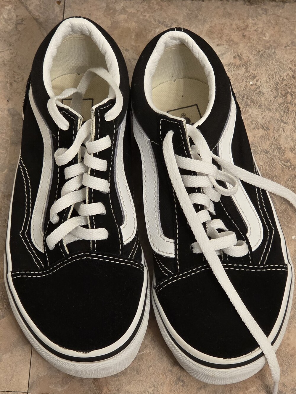 Vans Kids Old Skool Sneakers - Black & White